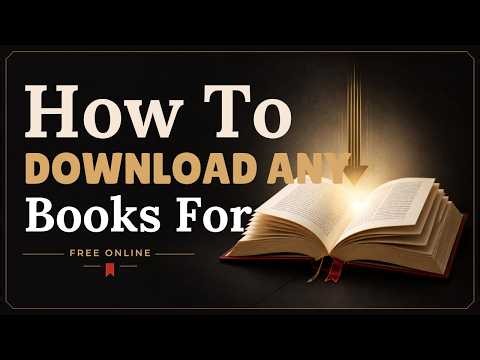 How To DOWNLOAD ANY Books For Free Online