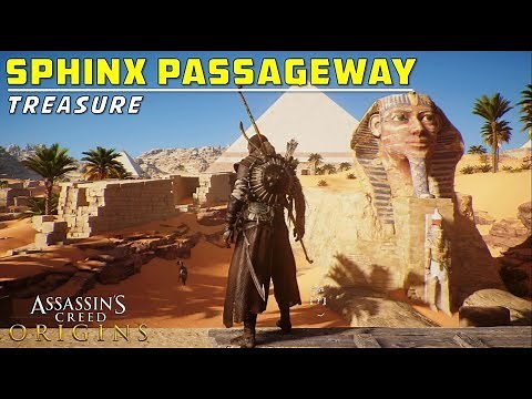 Treasure Location | Sphinx Passageway | Below Great Sphinx | Secret Hidden Entrance | AC Origins