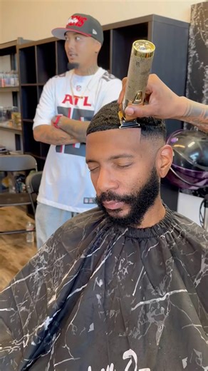 A little deep wave on my model for hair unit class. #mickeydabarber #mdbgrooming