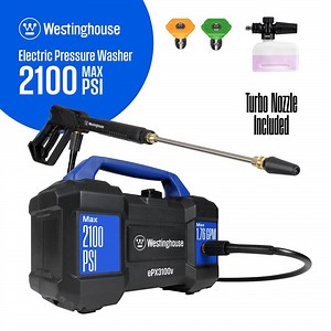 Reviews for Westinghouse 2100 Max PSI 1.76 Max GPM 13A Cold Water Handheld Electric Pressure Washer with 3-Quick Connect Tips, Foam Cannon | Pg 1 - The Home Depot