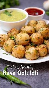 Instant Suji Mini Idli Recipe | Goli Idli | Healthy Tiffin Snack in Minutes