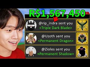 I Redeemed 10,000 Gifts in Blox Fruits