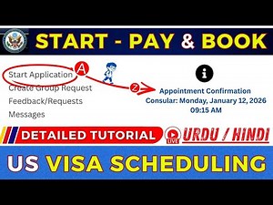 US Visa Scheduling Portal 2026 | Pay Fee Payment Appointment Booking | Start New Application | Guide