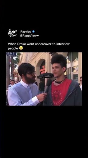 When Drake went undercover to interview people 😂💀