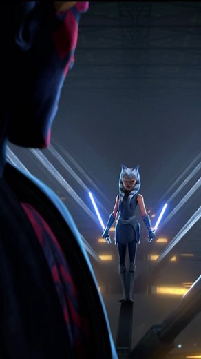 Ahsoka vs Darth Maul Fiery Battle in Star Wars Clone Wars