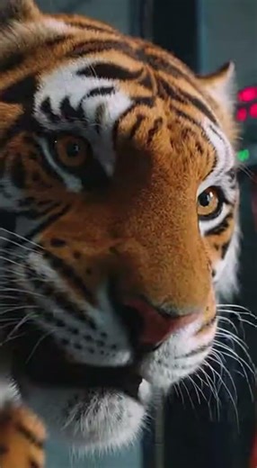 Tiger in Hydraulic pump press #experiment