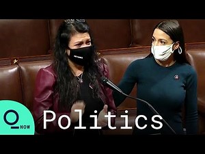 AOC Comforts Rashida Tlaib During Emotional House Floor Speech
