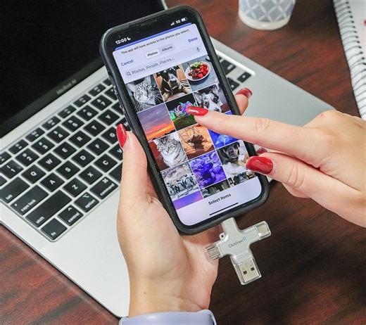 Clickfree Pro 100GB Storage Universal Photo & Video Saver - QVC.com
