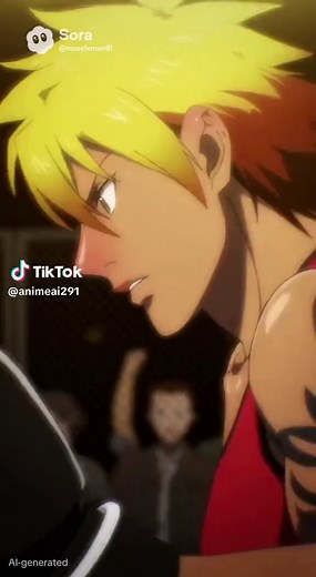 MMA match between two muscular female mma fighters that leads to a KO #anime #animetiktok #sora #muscularwomen #mma @AnimeAi