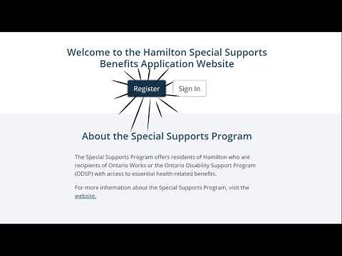 Special Supports Online application - OW / ODSP
