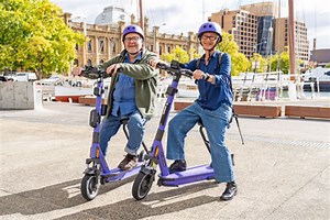 Hire-and-ride e-scooters