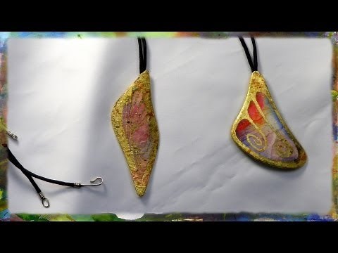 How to Apply Gold Leaf to Watercolor Paper Jewelry