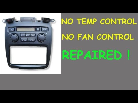 Toyota Highlander AC climate control panel repair