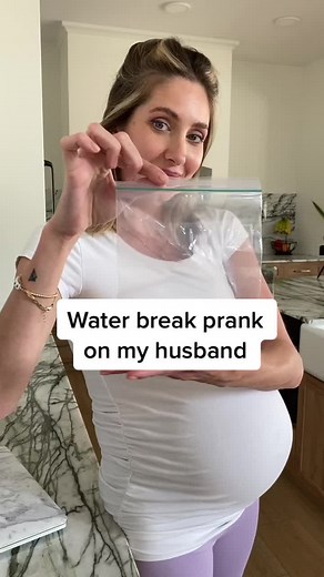 Anyone else notice the single sheet of paper towel he threw on the ground?? 😂 #husbandwife #prank