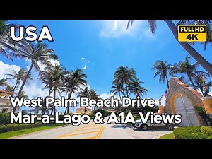 Scenic Drive in West Palm Beach | A1A Coastal Route & Mar-a-Lago Views | JMS Joyride