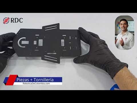 Instalación del Portapilas en la Base Superior | Carro Robot TurboBot 4x4 Arduino (E06)