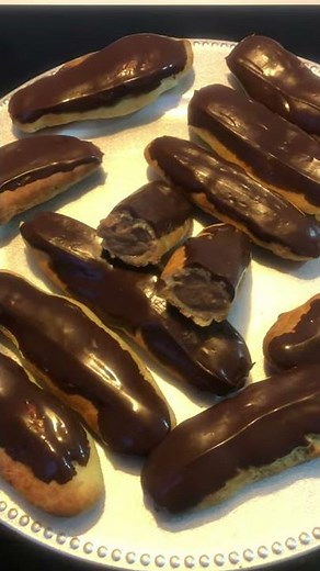 Éclairs au chocolat au lait maison