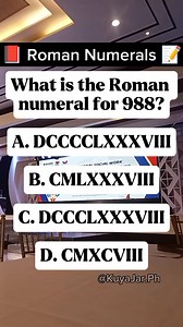 Roman Numerals Quiz. #maths #highlightsシ゚ #fbreelsfypシ゚ #civilserviceexam #analytics #civilservice #fblifestylechallenge #letsgrowtogether2025 #followersreelsfypシ゚viralシfypシ゚viralシ | QuizCrafters.Ph