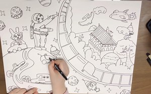 航天科幻画三部曲