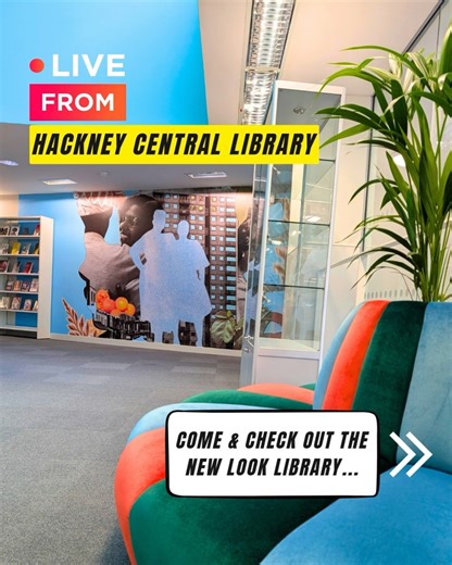 Hackney Council on Instagram: "‼️OPEN TODAY! Our new and much improved Hackney Central Library is now open to everyone- Come and let us know what you like best 🤩 The Story Tree, we’re obsessed 🥹 The works were funded by the UK govt as part of a wider project to improve Hackney Central"