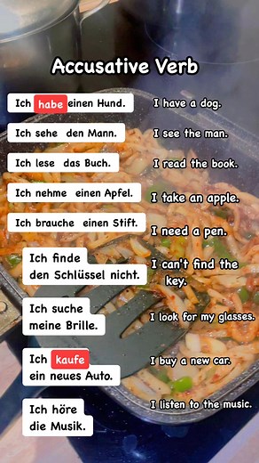 36K views · 308 reactions | Examples of accusative verb in german. #grammar #deutschland #learn #germany #fypシ゚ | Learning German with heart | Facebook