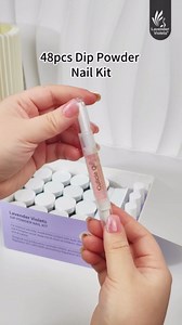 LAVENDER VIOLETS Dip Powder Nail Kit - 36 Colors Brown Green Blue Reflective Glitter with Dipping Powder Liquid Set and Nail Art Tool for Home Salon B5X1