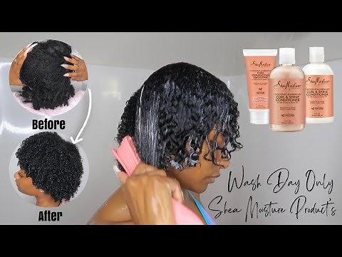 Washing my hair only using Shea Moisture Products | Eva Williams