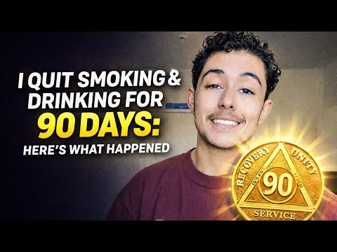 I quit smoking & drinking for 90 Days: Here's What Happened #recovery #sobriety #aa