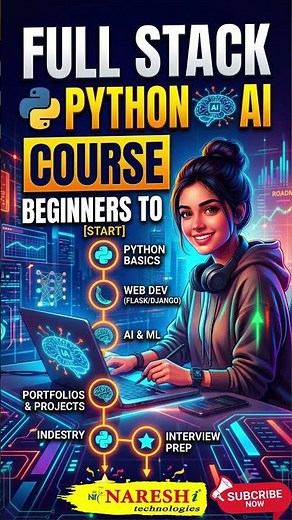 Full Stack Python with AI Course for Beginners: Job-Ready Roadmap | Python AI Jobs | Naresh IT |
