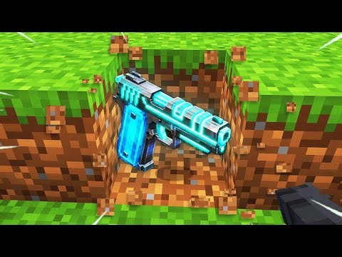 Minecraft, But Drops Are Super Guns...