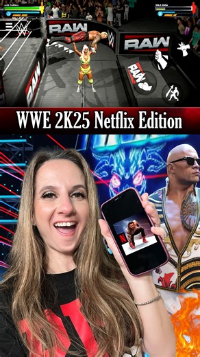 13K views · 69 reactions | I got to play WWE 2K25: Netflix Edition and OMG  the entrances, the action, the chaos! All of it goes crazy on mobile. And the best part? It’s ad-free with zero in-app purchases. Just pure wrestling greatness. Jump into the ring with WWE 2K25: Netflix Edition! @wwe_on_netflix #WWEonNetflix #wwe2k25 Only available on Netflix, download now! #NetflixPartner | Lauren AKA Luge | Facebook