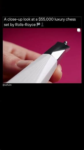 A close-up look at a $55,000 luxury chess set by Rolls-Royce 🏁♟️