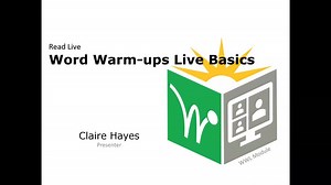 Webinar Video: Word Warm-ups Live: Basics