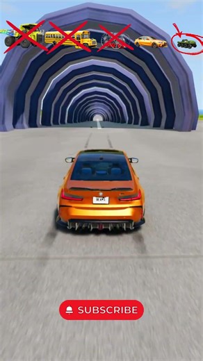 big car vs small car -- BeamNG