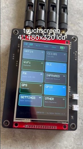 i built a portable (sort of) RF tool with multiple day battery life! #esp32 #esp32project #nrf24l01