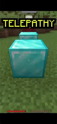 MINECRAFT BLOCK TELEPATHY🤯😱😳💀!!!!! #shorts #minecraft #gaming #funny