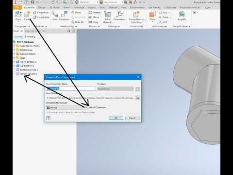 Virtual Components in Inventor