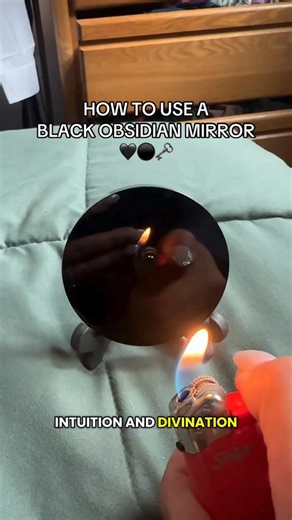 Unlock ancient divination with the Black Obsidian Scrying Mirror. Perfect for witches, mystics, and spiritual seekers ready to connect with intuition. | Fabulous Witch