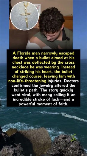 A Cross Necklace Deflects Bullet, Saving a Man’s Life