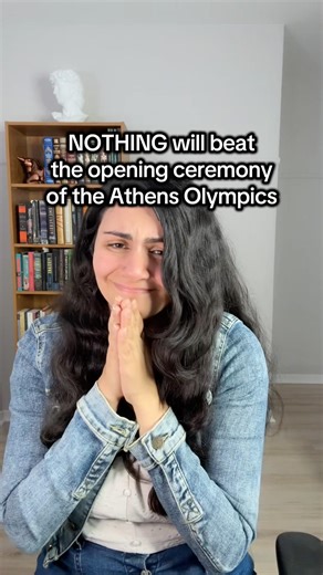 The opening ceremony of the Athens Olympics displaying Greek history #history #art