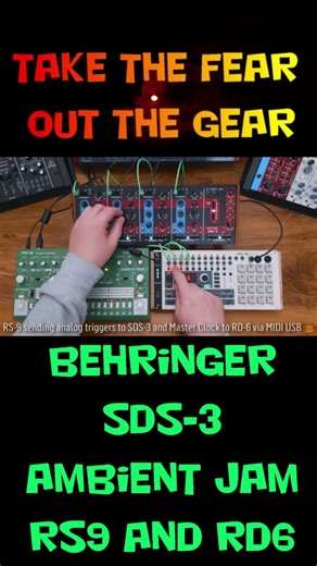 behringer sds3 ambient jam with rs9 and rd6 #behringer #synth #musicproducer #electronicmusic