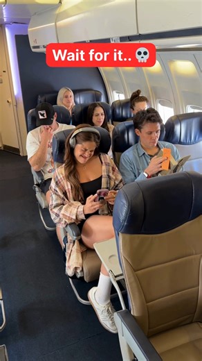 Airplane fart gone wrong! 😅🫠 #airplane #funny #flight #travel | Jamie and Blake