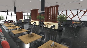 Restaurant - 3D model by Zeps3D