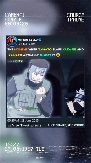 YAMATO SLAPPED KAKASHI 😂