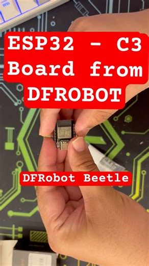 DFRobot Beetle ESP32 C3 board ! Best for small size projects ! #arduino #esp32 #makersgonnamake