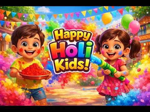 Best Holi Song I “नन्ही परियों की होली” I I #baalgeet #hindinurseryrhyme #junglerhyme #kidssonghindi