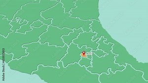 Mapa de México resaltando el estado de Ciudad de México