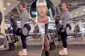 Personal trainer slammed for getting upset at gymgoer who walked in front of her while recording workout