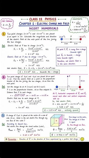 #Class 12 Physics Electrostatics Most Important NCERT Numerical | Board Exam 2026