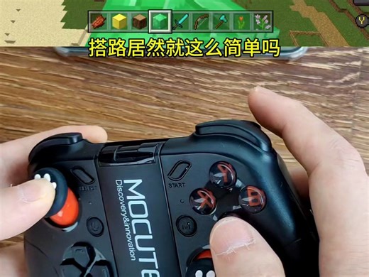 我的世界手柄教学，盘点第一次用手柄玩我的世界的你，花雨庭手柄键位推荐和按键设置教程，mc冷知识，我的世界手柄搭路方法长臂猿跑跳搭技巧